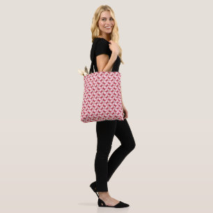 Whimsical Watercolor Vlinder en Kersen Patroon Draagtas
