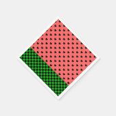 Whimsical Watermelon Colors patterated Servet (Hoek)