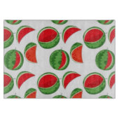 Whimsical Watermelon Pattern Snijplank (Voorkant)