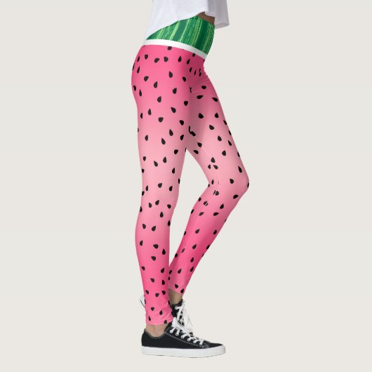 Whimsical Watermelon Summer Fruit Leggings (Rechts)