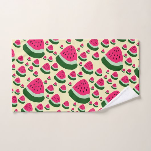 Whimsical Watermelons Cute Summer Fruit Pattern  (Serviette à main)