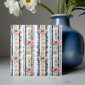 Whimsical Waterverf Blauw Groen Decoratief Tegeltje