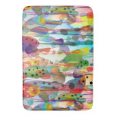 Whimsical Waterverf Bloemenkunst Badmat (Voorkant Verticaal)