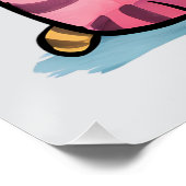 Whimsical Waterverf Cats Modern Perfect Poster (Hoek)