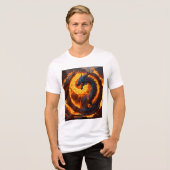 Whimsical Waterverf Dragon T-shirt (Voorkant volledig)