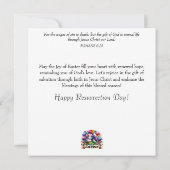 Whimsical Waterverf Eenhoorn Easter Feestdagenkaart (Achterkant)