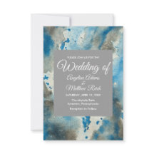 Whimsical Waterverf Floral Blue Modern