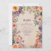 Whimsical Waterverf Floral Kaart (Voorkant)