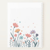 Whimsical Waterverf Floral Notitieboek (Achterkant)