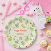 Whimsical Waterverf Frog verjaardagsfeestje Papieren Bordje (Feest)