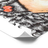 Whimsical Waterverf Inspirerend Angst Quote Poster (Hoek)