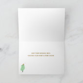 Whimsical Waterverf kerstbomen Feestdagen Kaart (Binnen)