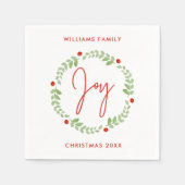 Whimsical Waterverf Kerstmis Servet (Voorkant)