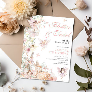 Whimsical Waterverf Magische Fairy meisjes Verjaar Kaart