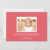 Whimsical-Waterverf met kerstfotokaart Feestdagenkaart (Achterkant)