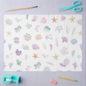Whimsical Waterverf Onder het Zee Zeemeermin Parti Tissuepapier (Craft)