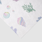 Whimsical Waterverf Onder het Zee Zeemeermin Parti Tissuepapier (Detail)