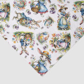 Whimsical  Waterverf Paashaas Patroon Tissuepapier (Detail)