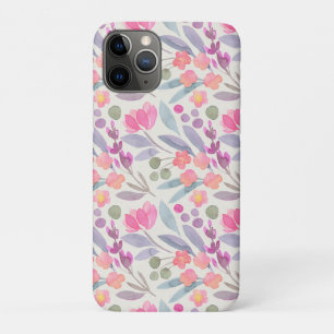 Whimsical Waterverf Pink iPhone 11 Pro Hoesje
