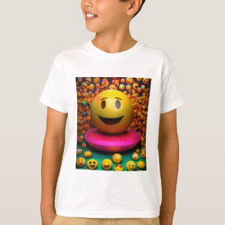 Whimsical Waterverf Smile T-shirt