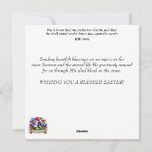 Whimsical Waterverf Tuinier KonijnenPasen Feestdagenkaart (Achterkant)