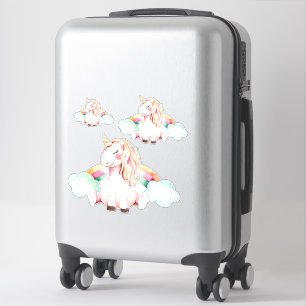 Whimsical Waterverf Unicorn Set Sticker