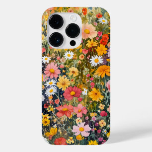 Whimsical Waterverf Wildflower Fantasy Flowers Case-Mate iPhone 14 Pro Hoesje