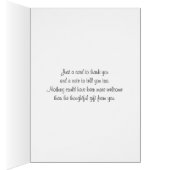 Whimsical Wedding Bedankt | Floralen, Folie FAUX (Binnen (Rechts))