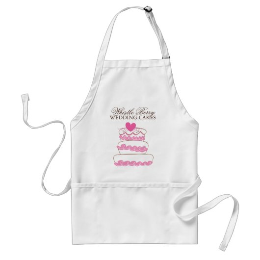 Whimsical Wedding Cake | Bakkerij Apron Standaard Schort (Voorkant)
