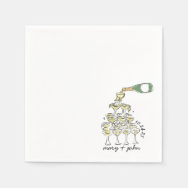 Whimsical Wedding Cocktail servetten