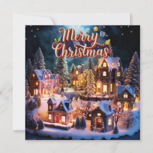 Whimsical Wensen Kerstmis Kaart Notitiekaartje