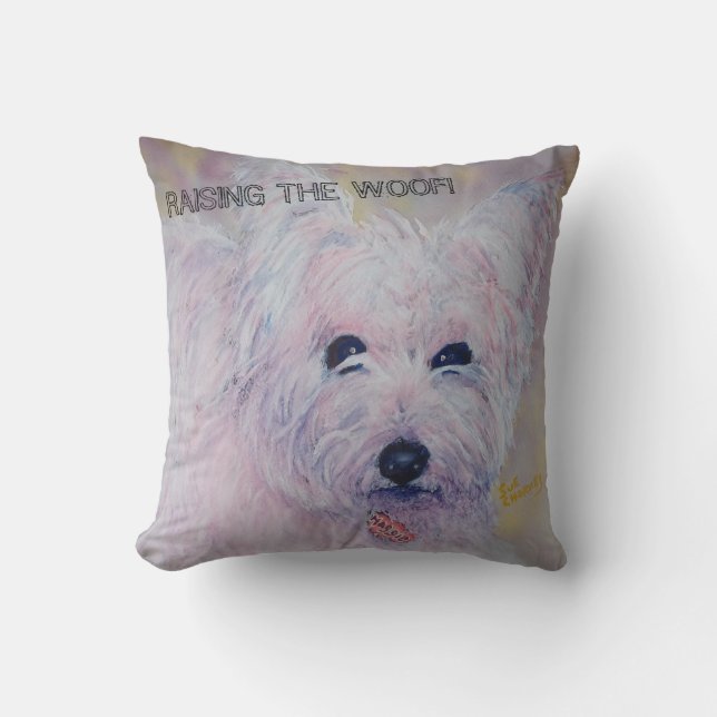 WHIMSICAL WEST HIGHLAND TERRIER KUSSEN (Voorkant)
