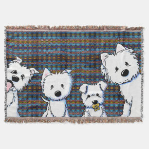 Whimsical Westie Family Jeter la couverture