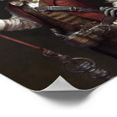 Whimsical White Rabbit Librairie Poster pour Livre (Coin)