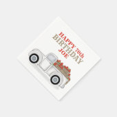 Whimsical White Truck met Apple Crates Servet (Hoek)