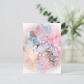 Whimsical White waterverf mandala design Briefkaart (Staand voorkant)