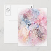 Whimsical White waterverf mandala design Briefkaart (Voorkant / Achterkant)