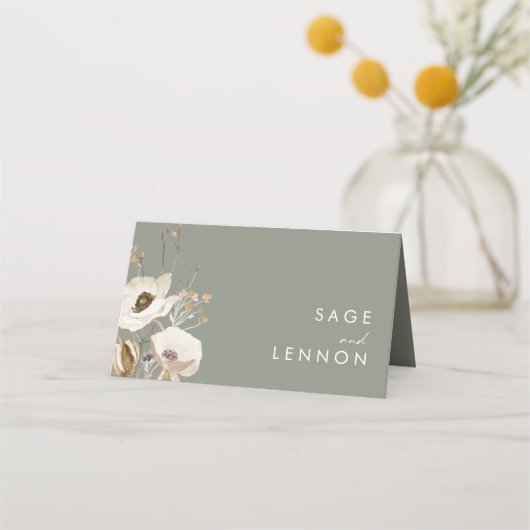 Whimsical Wildflower Bedow | Vervulde ivoor en ops (Achterkant)