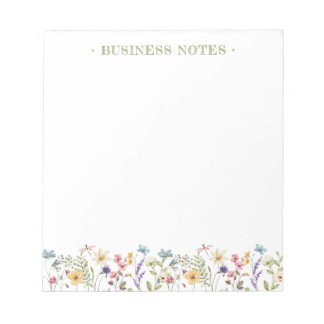 Whimsical Wildflower Bloom Colorful Spring Notitieblok