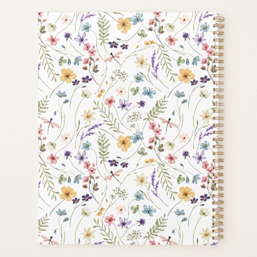 Whimsical Wildflower Bloom Colorful Spring Pattern (Dos)
