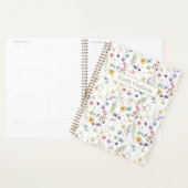 Whimsical Wildflower Bloom Colorful Spring Pattern Planner (Display)