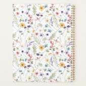 Whimsical Wildflower Bloom Colorful Spring Pattern Planner (Achterkant)