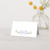 Whimsical wildflower Blue Bow Baby shower (Voorkant)