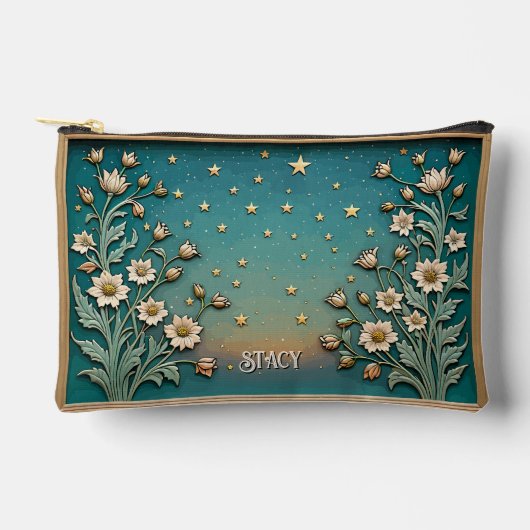 Whimsical Wildflower Evening Blauwgroen Prism Mono Etui (Voorkant)