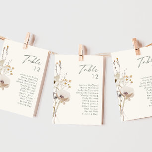 Whimsical Wildflower Grafiek Ivory-tabelnummer