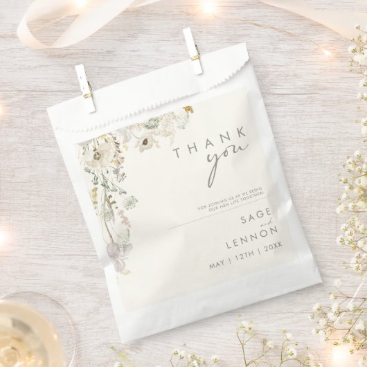 Whimsical Wildflower | Ivory Meadow Bedankzakje (Geknipt)