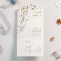 Whimsical Wildflower Ivory Meadow Seal and Send