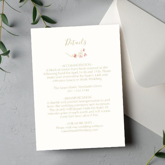 Whimsical Wildflower & Ivory Wedding Details