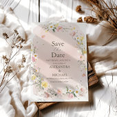 Whimsical Wildflower Meadow Bruiloft Save The Date