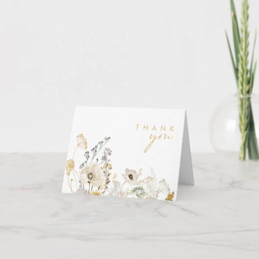 Whimsical Wildflower Meadow - Hartelijk dank Bedankkaart (Voorkant)